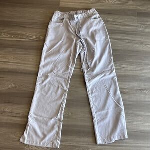 Grey's Anatomy Light Gray/Blue Wide Leg Scrubs